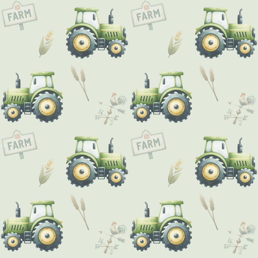 Green Tractor - Themed Wrapping Paper
