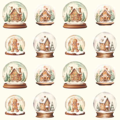 Shake It Off – Gingerbread Globe Glow Wrapping Paper