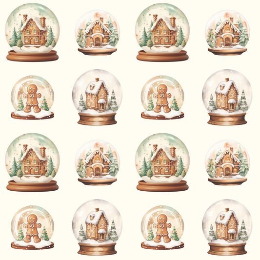 Shake It Off – Gingerbread Globe Glow Wrapping Paper