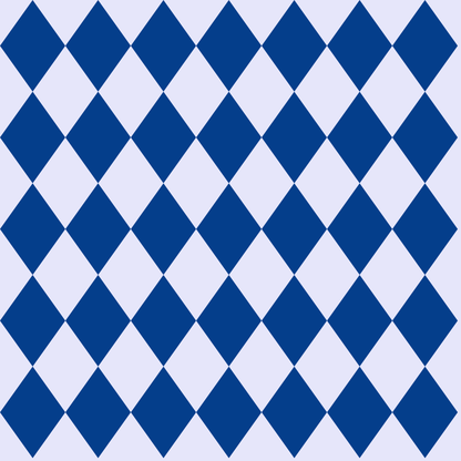 Blue on Blue Harlequin Pattern