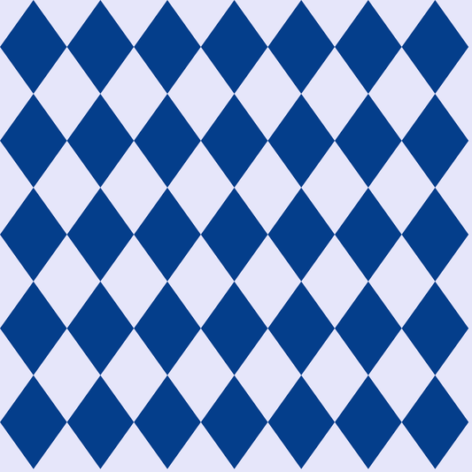 Blue on Blue Harlequin Pattern