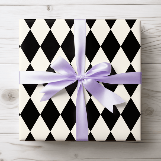 Black & White Diamond Gift Wrap