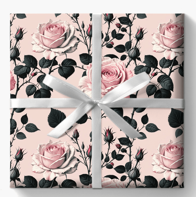 Rose Wrapping Papers Floral Gift Wrap for Birthday
