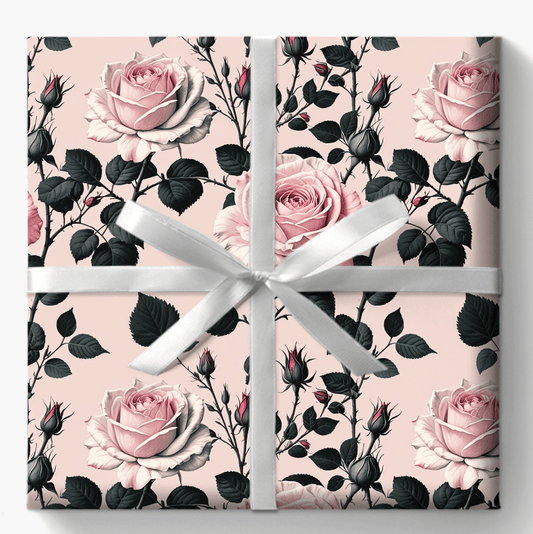 Rose Wrapping Papers Floral Gift Wrap for Birthday