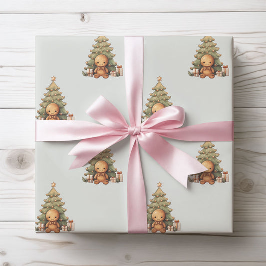 Snuggle & Sprinkle – Gingerbread Dreams Wrapping Paper