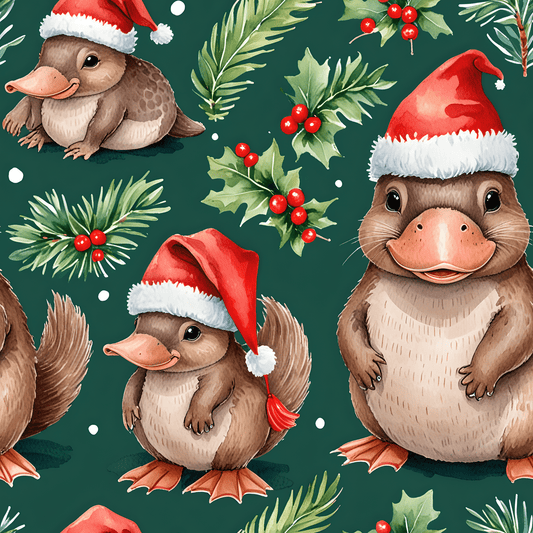 Platypus Parade – Aussie Christmas Wrapping Paper