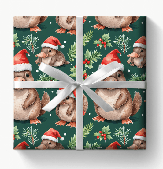 Platypus Parade – Aussie Christmas Wrapping Paper