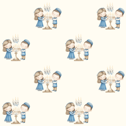 Menorah Lighting Wrapping Papers