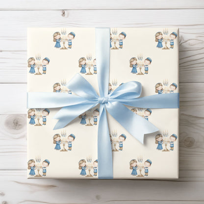 Menorah Lighting Wrapping Papers