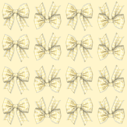 Charming Yellow Bow Gift Wrap Set