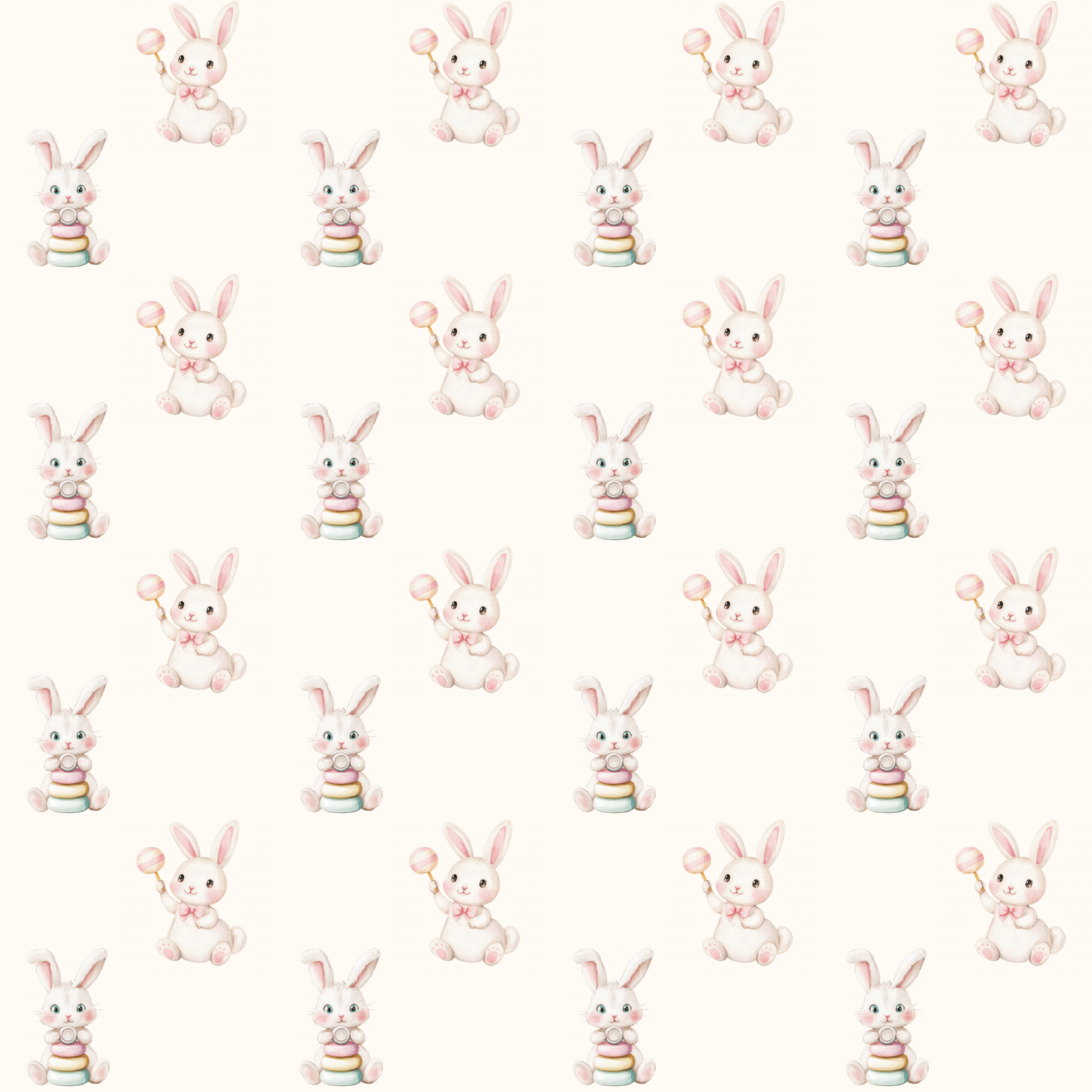 Whimsical Bunny Wrapping Paper