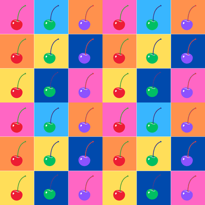 Colorful Cherry Wrapping Paper