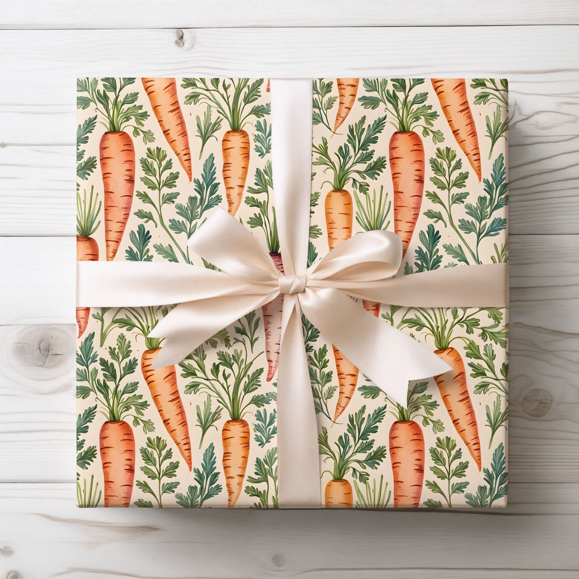 Playful Carrot Gift Wrap