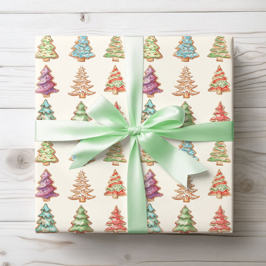 Tree-mendously Tasty – Christmas Cookie Tree Wrapping Paper
