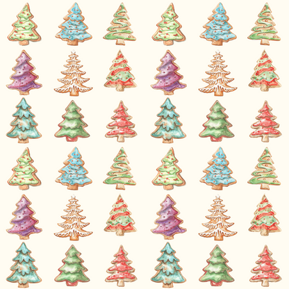 Tree-mendously Tasty – Christmas Cookie Tree Wrapping Paper