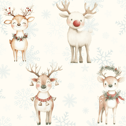 Oh Deer, It's Festive! – Whimsical Reindeer Wrapping Paper