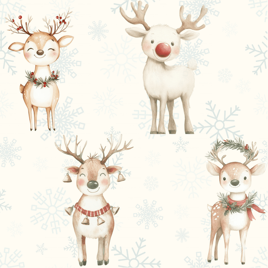 Oh Deer, It's Festive! – Whimsical Reindeer Wrapping Paper
