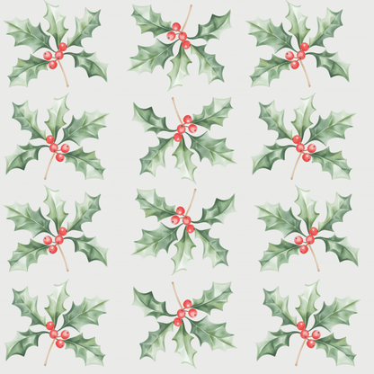 Holly Jolly Snaps – Classic Christmas Berry Wrapping Paper