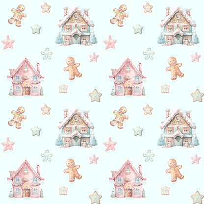 Frosted Fairytale – Gingerbread Dreamscape Wrapping Paper