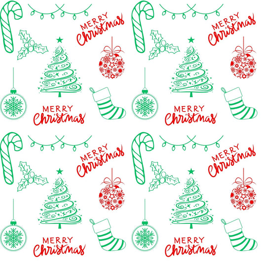 Doodle All the Way – Christmas Line Art Wrapping Paper