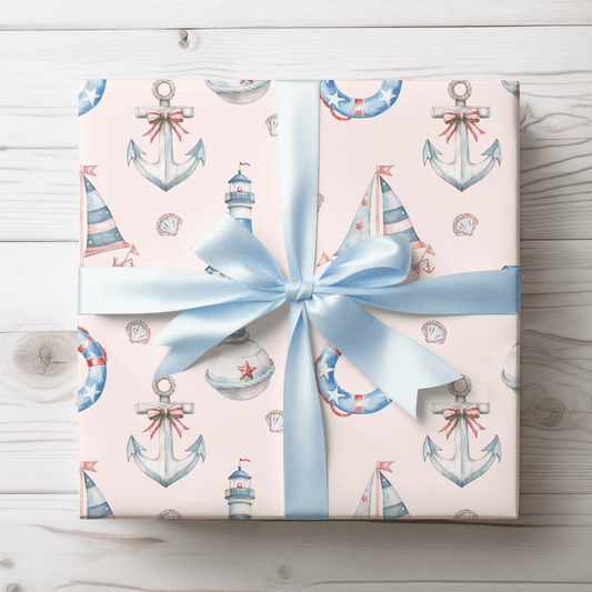 Whimsical Nautical Wrapping Paper