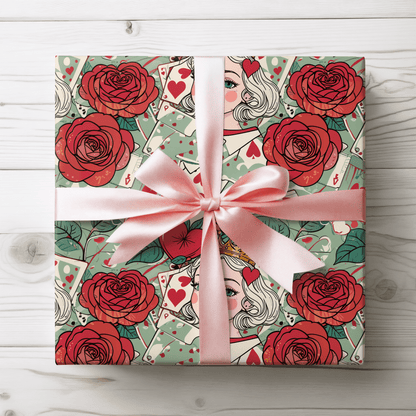 Red Roses Queen of Hearts Design