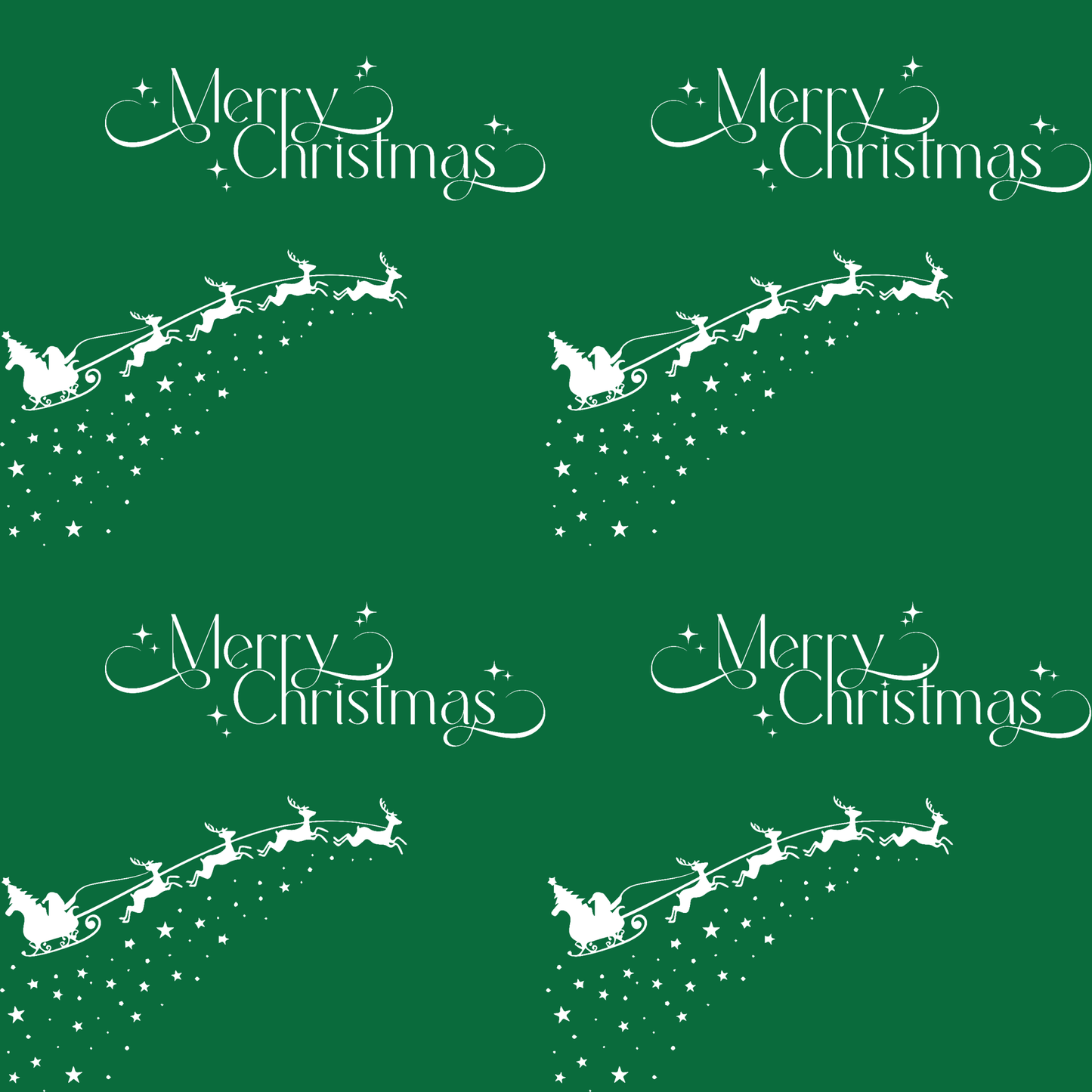Sleigh All Day – Classic Green Christmas Wrapping Paper