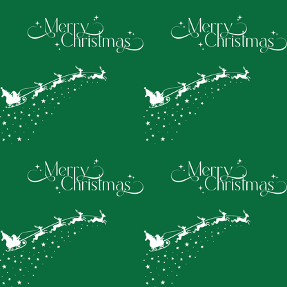 Sleigh All Day – Classic Green Christmas Wrapping Paper