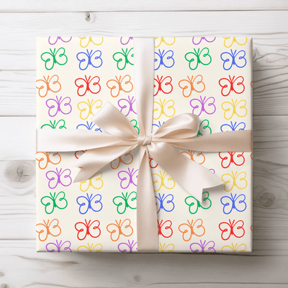 Colorful Butterfly Wrapping Paper