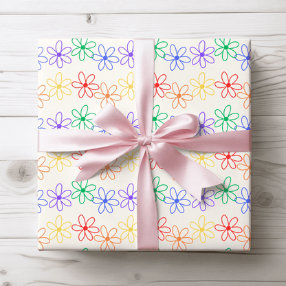 Colorful Floral Wrapping Paper
