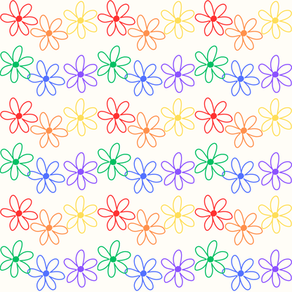 Colorful Floral Wrapping Paper