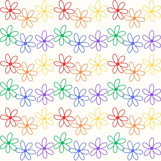 Colorful Floral Wrapping Paper
