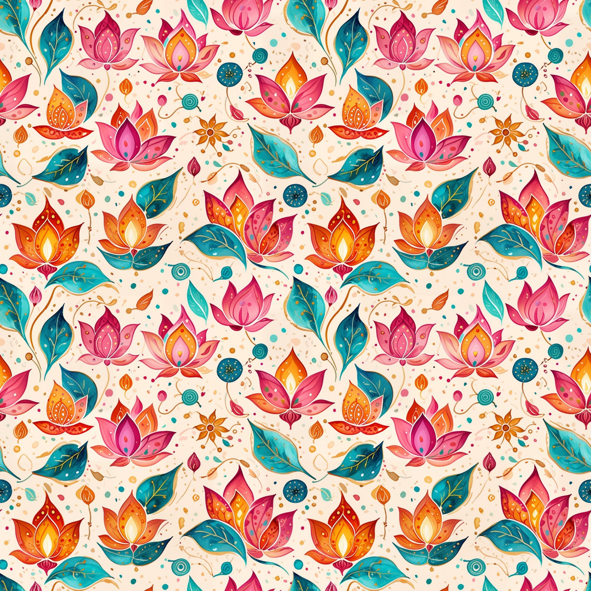 Diwali Pink Festival Wrapping Papers