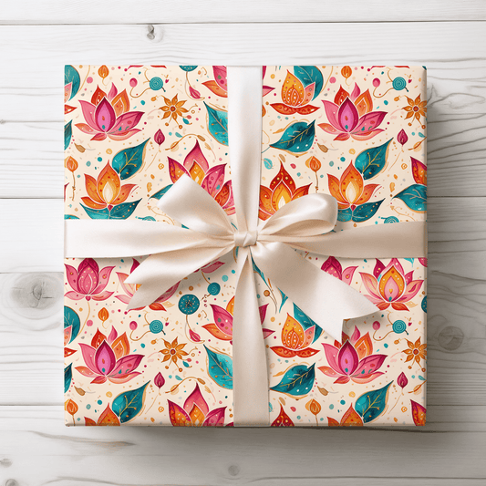 Diwali Pink Festival Wrapping Papers