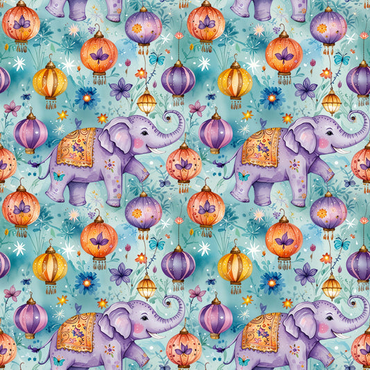 Diwali Festival Elephant Wrapping Papers