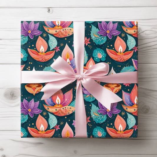 Diwali Aqua Festival Wrapping Papers