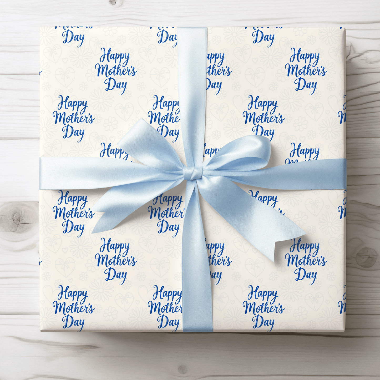 Blue Mothers Day Wrapping Papers