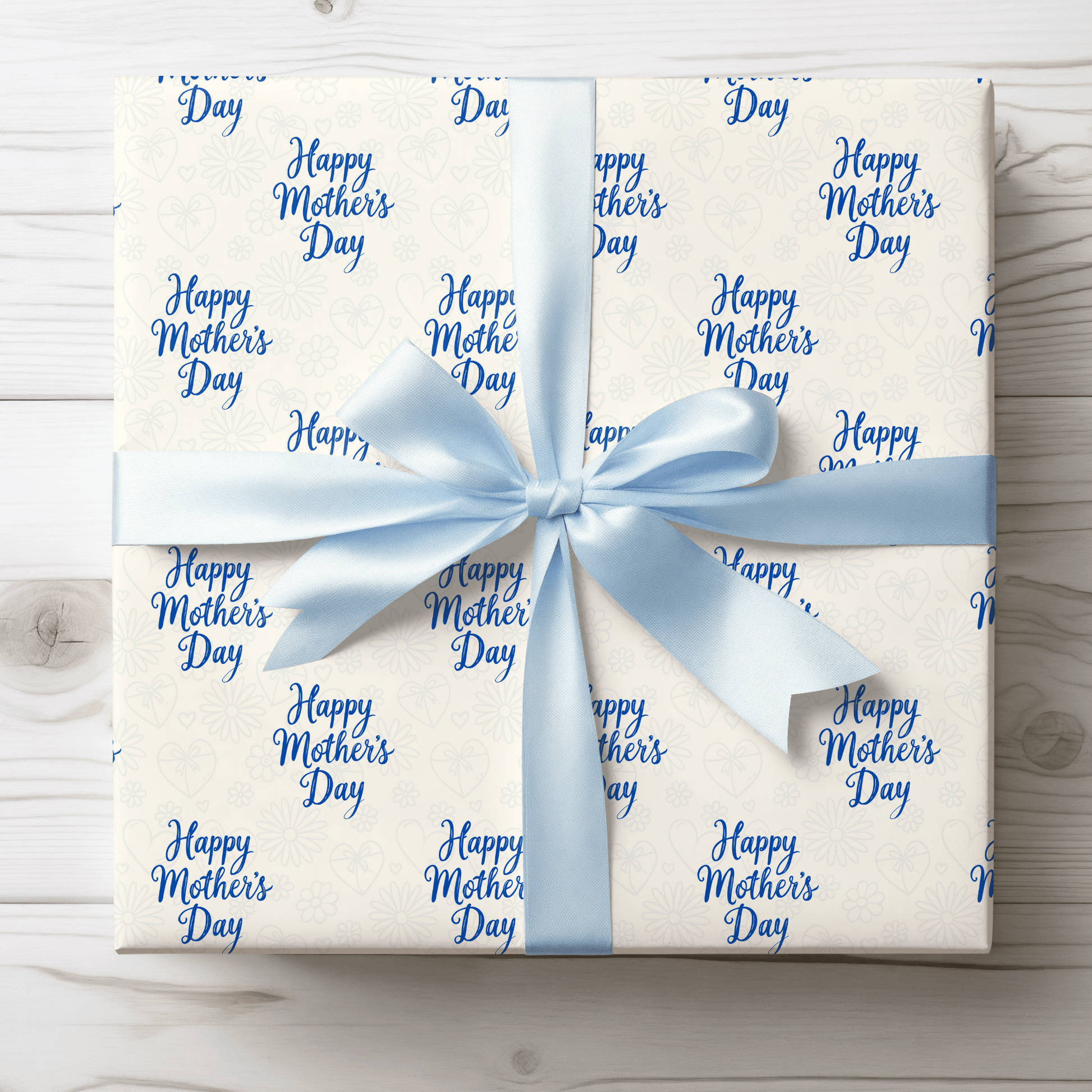 Blue Mothers Day Wrapping Papers