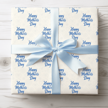 Blue Mothers Day Wrapping Papers