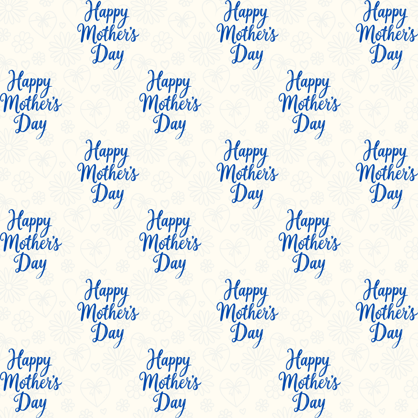 Blue Mothers Day Wrapping Papers