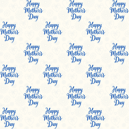 Blue Mothers Day Wrapping Papers