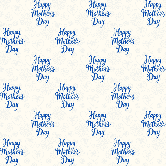 Blue Mothers Day Wrapping Papers