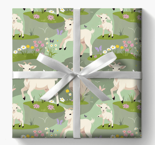 Pastel Green Goat Farmhouse Chic Touch
