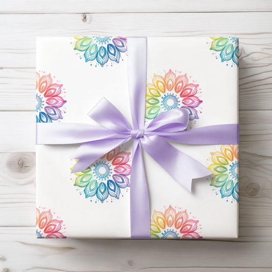 Vibrant Rainbow Gift Wrap