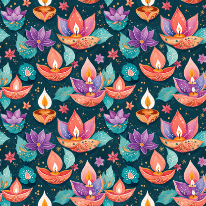 Diwali Aqua Festival Wrapping Papers
