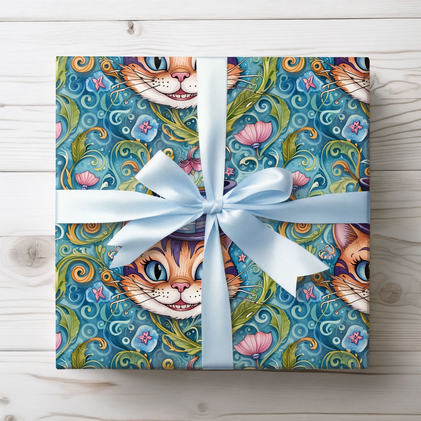 Abstract Cheshire Cat Gift Wrapping Paper