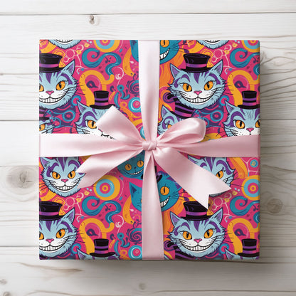 Vibrant Abstract Cheshire Cat GiftPaper
