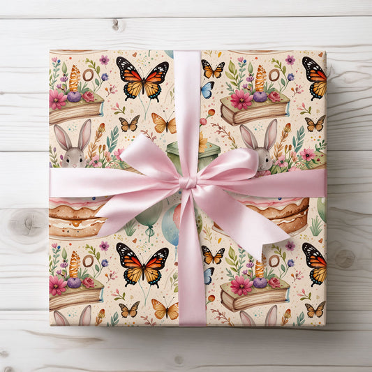 Charming Cottagecore Birthday Gift Paper