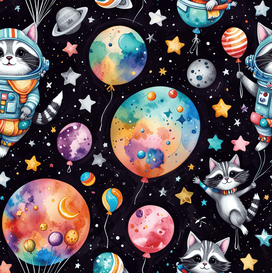 Cosmic Wrapping Paper - Colorful Space Gift Wrap