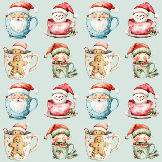 Cup of Cheer – Cozy Christmas Cocoa Wrapping Paper